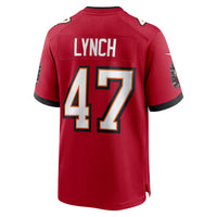 Tampa Bay Buccaneers John Lynch Nike Red Retired Player Game Jersey