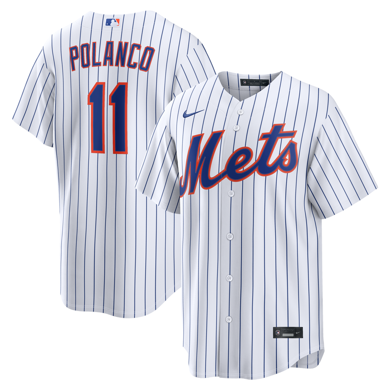 New York Mets Jorge Polanco Nike White Home Replica Jersey