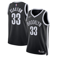 Brooklyn Nets Nike Icon Edition Swingman Jersey - Black - Nic Claxton