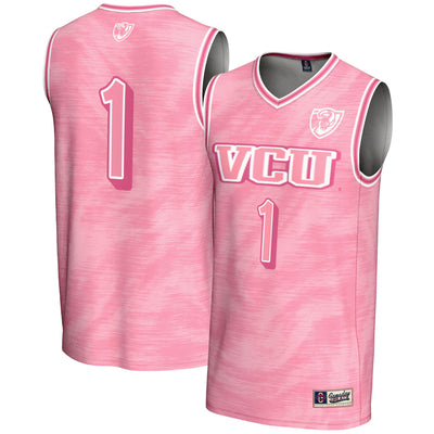 #1 VCU Rams GameDay Greats Lightweight Basketball Fashion Jersey - Pink