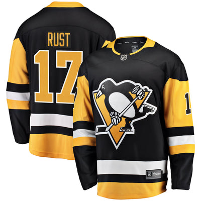 Pittsburgh Penguins Bryan Rust Fanatics Black Home Breakaway Player Jersey