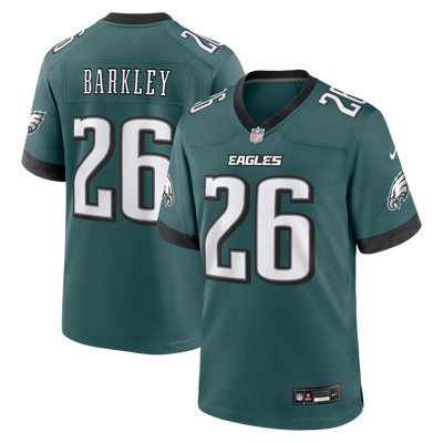 Philadelphia Eagles Saquon Barkley Nike Midnight Green Team Game Jersey