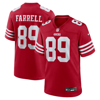 San Francisco 49ers Luke Farrell Nike Scarlet Team Game Jersey