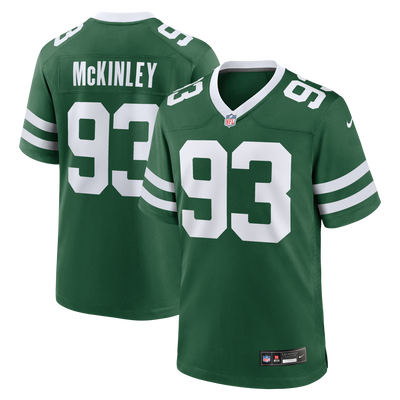 New York Jets Takk McKinley Nike Legacy Green Team Game Jersey