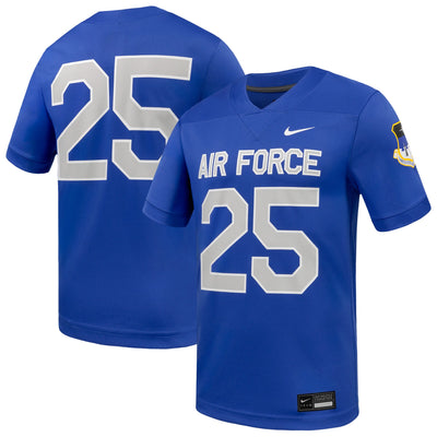#25 Air Force Falcons Nike Game Football Jersey - Royal