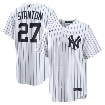 New York Yankees Giancarlo Stanton Nike White Home Replica Jersey