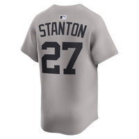 New York Yankees Giancarlo Stanton Nike Gray Road Limited Jersey
