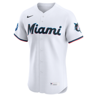 Miami Marlins Nike White Home Elite Jersey