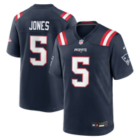 New England Patriots Dre'Mont Jones Nike Navy Team Game Jersey
