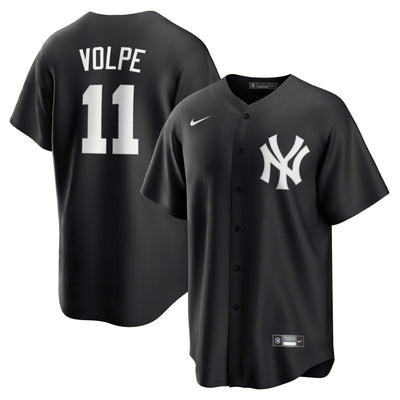 New York Yankees Anthony Volpe Nike Black Fashion Replica Player Jersey