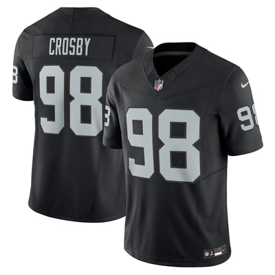 Las Vegas Raiders Maxx Crosby Nike Black Vapor F.U.S.E. Limited Jersey