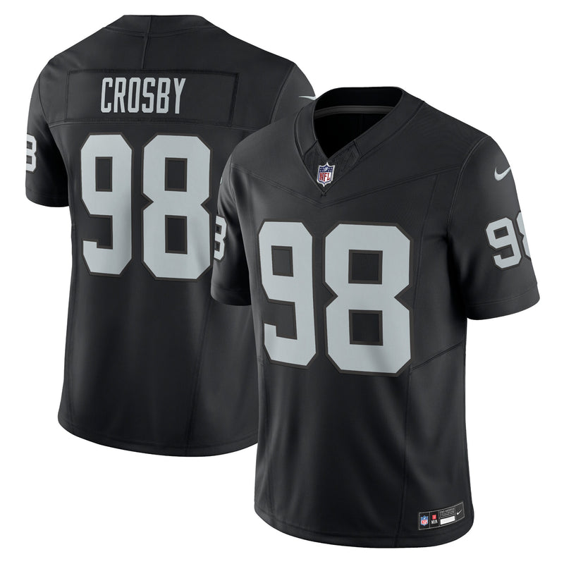 Las Vegas Raiders Maxx Crosby Nike Black Vapor F.U.S.E. Limited Jersey
