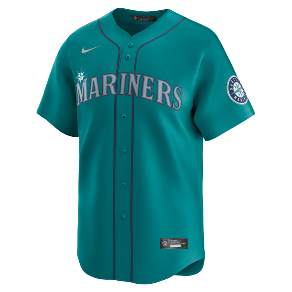 Seattle Mariners Cal Raleigh Nike Teal Alternate Limited Jersey