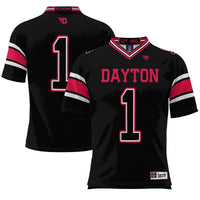 #1 Dayton Flyers GameDay Greats Endzone Football Jersey - Black
