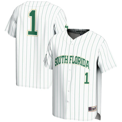 #1 South Florida Bulls GameDay Greats Lightweight Baseball Fashion Jersey - White