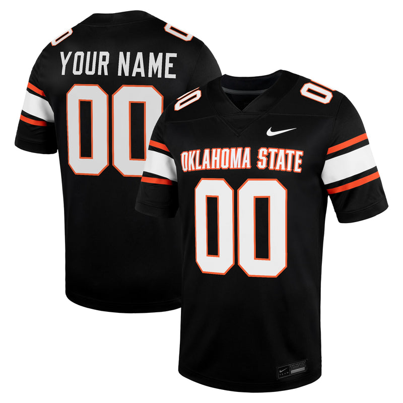 Oklahoma State Cowboys Nike Custom Football Game Jersey - Black
