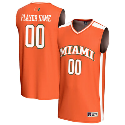 Miami Hurricanes GameDay Greats Lightweight Collegiate Basketball NIL Pick-A-Player Fashion Jersey - Orange