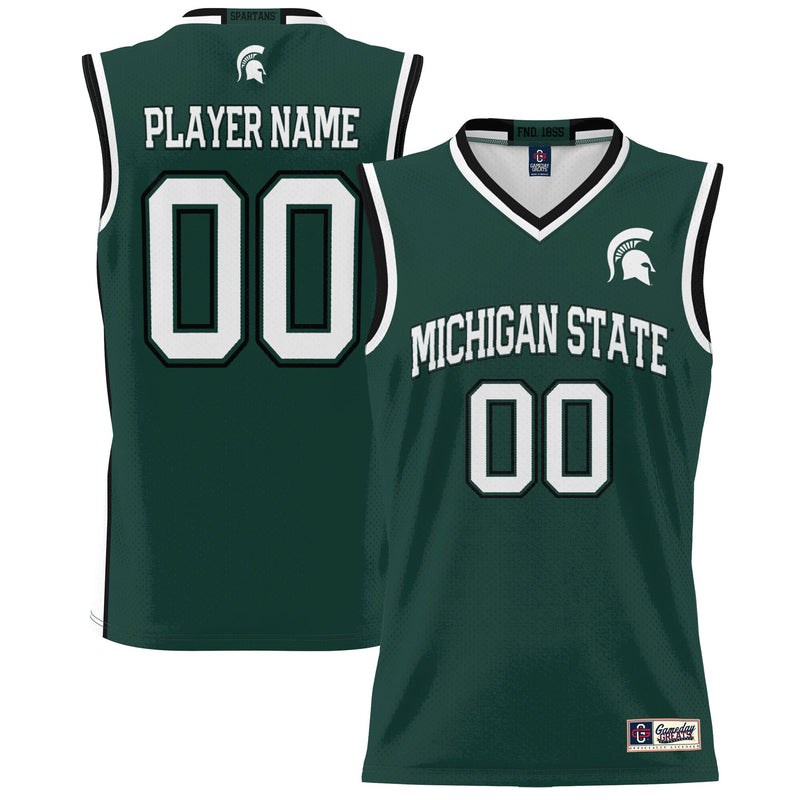 Michigan State Spartans GameDay Greats NIL Pick-A-Player Basketball Jersey - Green