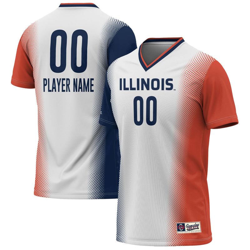 Illinois Fighting Illini GameDay Greats Pick-A-Player NIL Lightweight Soccer Jersey - White
