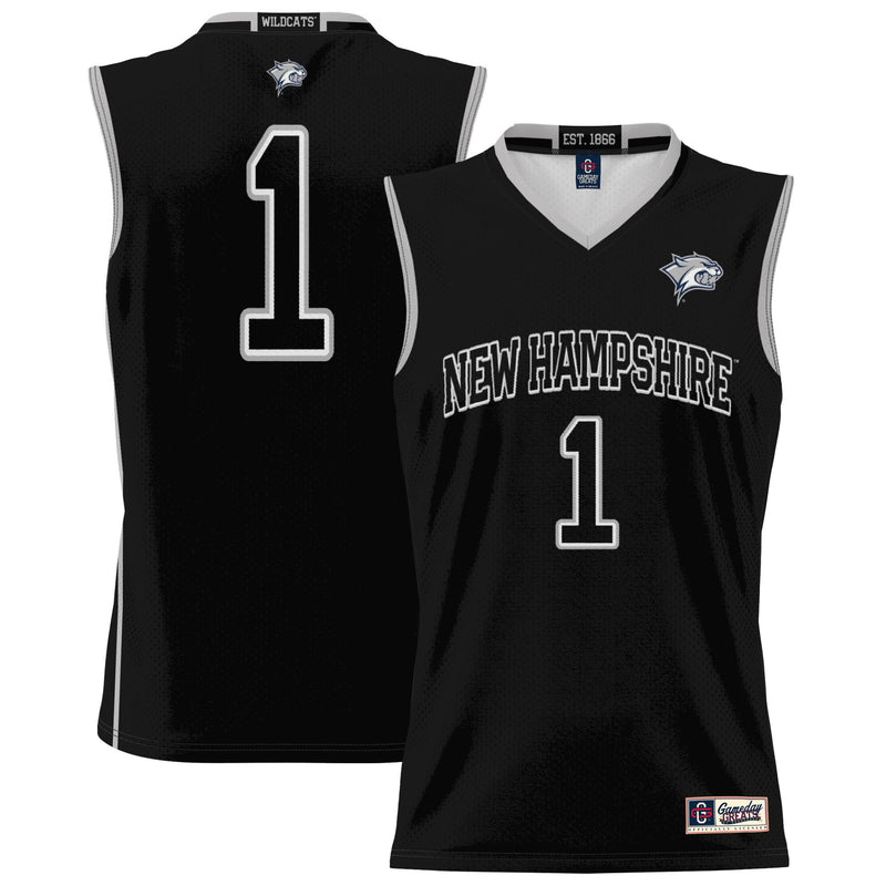#1 New Hampshire Wildcats GameDay Greats Lightweight Basketball Jersey - Black
