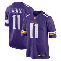 Minnesota Vikings Carson Wentz Nike Purple Team Game Jersey