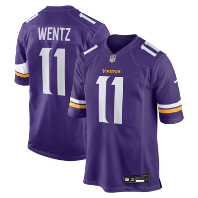 Minnesota Vikings Carson Wentz Nike Purple Team Game Jersey