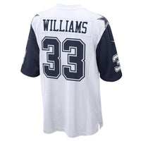 Dallas Cowboys Javonte Williams Nike White Alternate Game Jersey