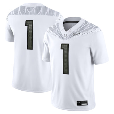 #1 Oregon Ducks Nike Game Jersey - White