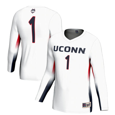 #1 UConn Huskies GameDay Greats Lightweight Volleyball Jersey - White
