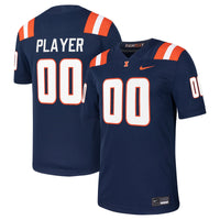 Illinois Fighting Illini Nike Pick-A-Player NIL Football Game Jersey - Navy