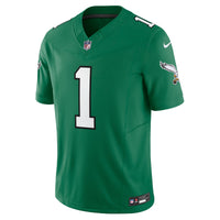 Philadelphia Eagles Jalen Hurts Nike Kelly Green Vapor F.U.S.E. Limited Jersey