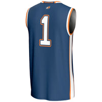 #1 Bucknell Bison GameDay Greats Lightweight Basketball Jersey - Navy