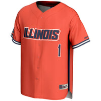 #1 Illinois Fighting Illini GameDay Greats Lightweight Baseball Jersey - Orange