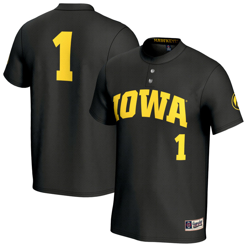 Iowa Hawkeyes GameDay Greats Lightweight Softball Fashion Jersey - Black