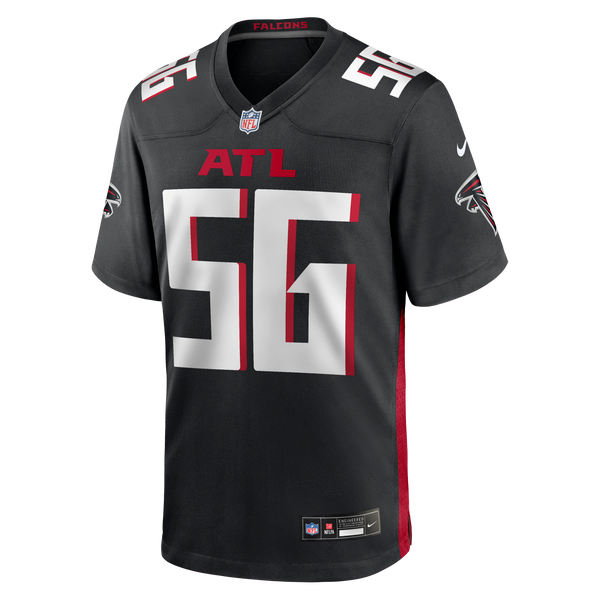 Atlanta Falcons Keith Brooking Nike Black Game Retired Player Jersey