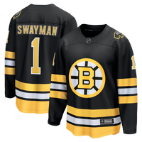 Boston Bruins Jeremy Swayman Fanatics Black Home Breakaway Jersey