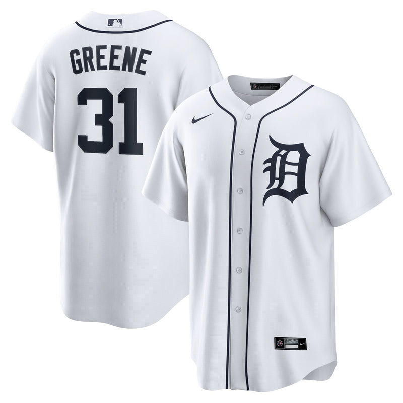 Detroit Tigers Riley Greene Nike White Replica Player Jersey