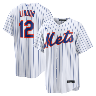 New York Mets Francisco Lindor Nike White Home Replica Jersey