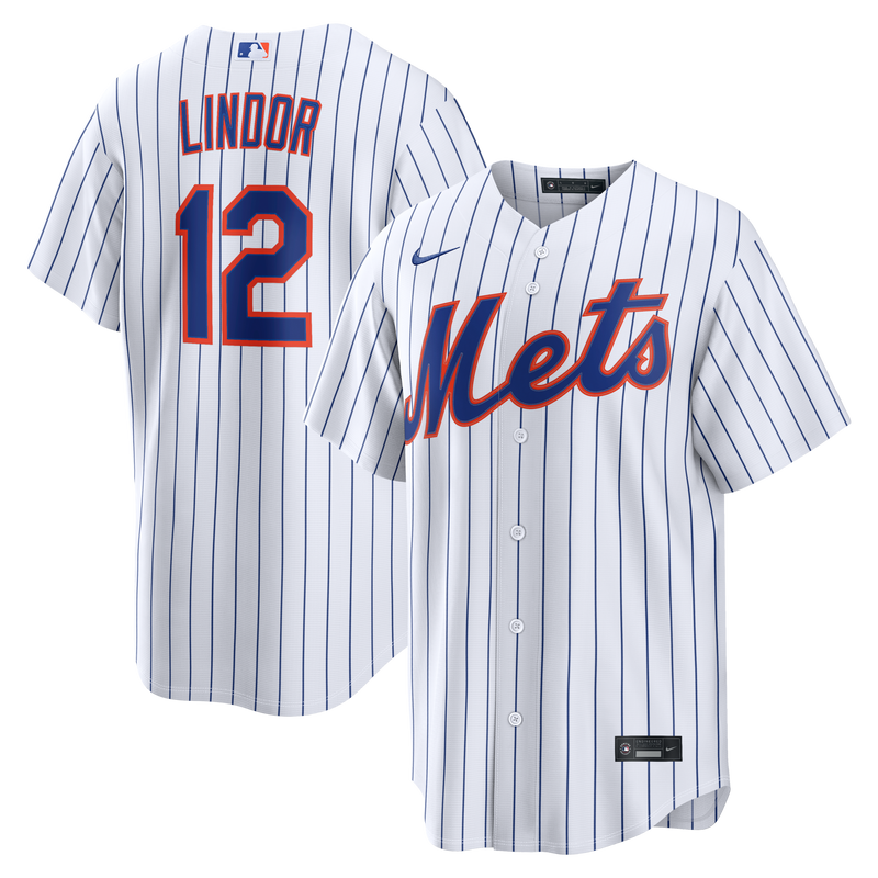 New York Mets Francisco Lindor Nike White Home Replica Jersey