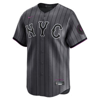 New York Mets Nike Graphite 2024 City Connect Limited Jersey