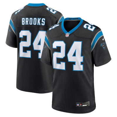 Carolina Panthers Jonathon Brooks Nike Black Game Jersey