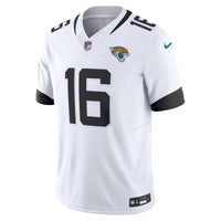 Jacksonville Jaguars Trevor Lawrence Nike White Vapor F.U.S.E. Limited Jersey