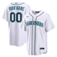 Seattle Mariners Nike White Home Replica Custom Jersey