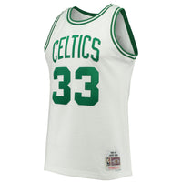 Mitchell & Ness Larry Bird White Boston Celtics 1985-86 Hardwood Classics Swingman Jersey