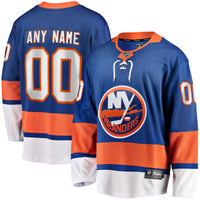 New York Islanders Fanatics Blue Home Breakaway Custom Jersey