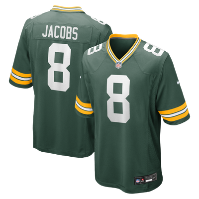 Green Bay Packers Josh Jacobs Nike Green Team Game Jersey