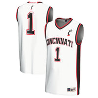 #1 Cincinnati Bearcats GameDay Greats Lightweight Basketball Fashion Jersey - White