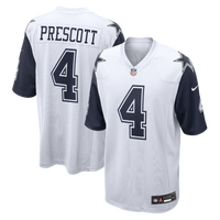 Dallas Cowboys Dak Prescott Nike White Alternate Game Team Jersey