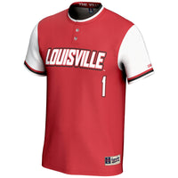 #1 Louisville Cardinals GameDay Greats Lightweight Softball Jersey - Red