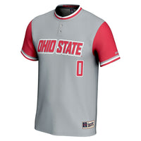 #0 Ohio State Buckeyes GameDay Greats Lightweight Softball Jersey - Gray